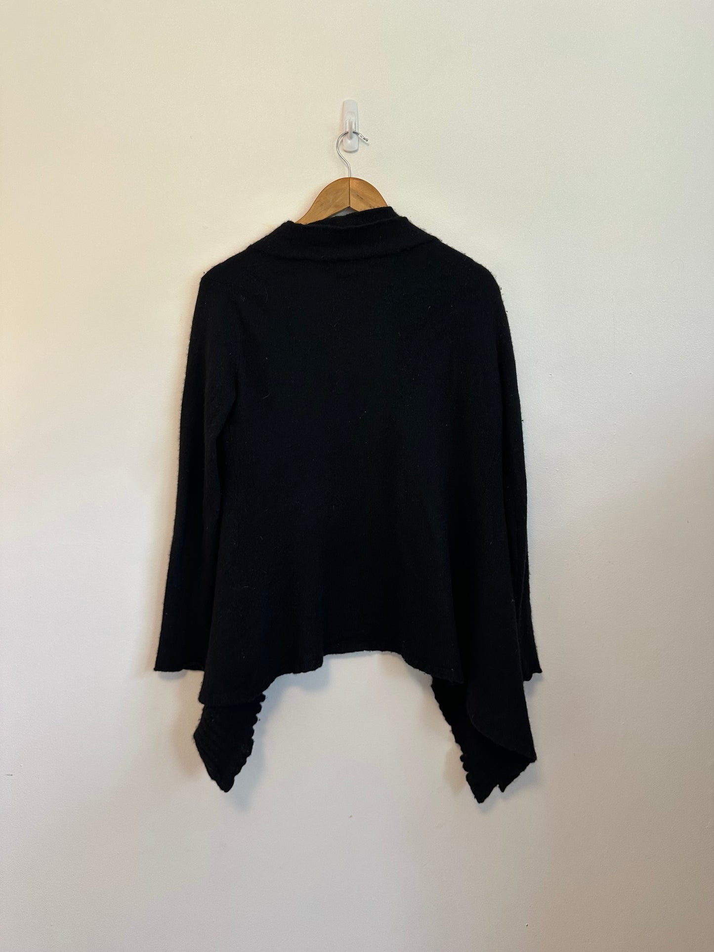 Fenn Wright Manson Black Cashmere Open Cardigan | Size Small