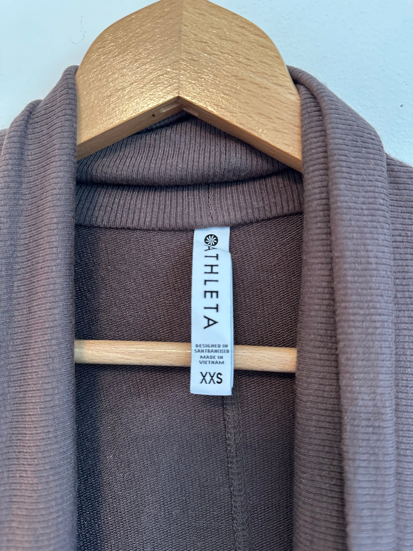 Athleta Brown Draped Open Lightweight Cardigan | Size XXS