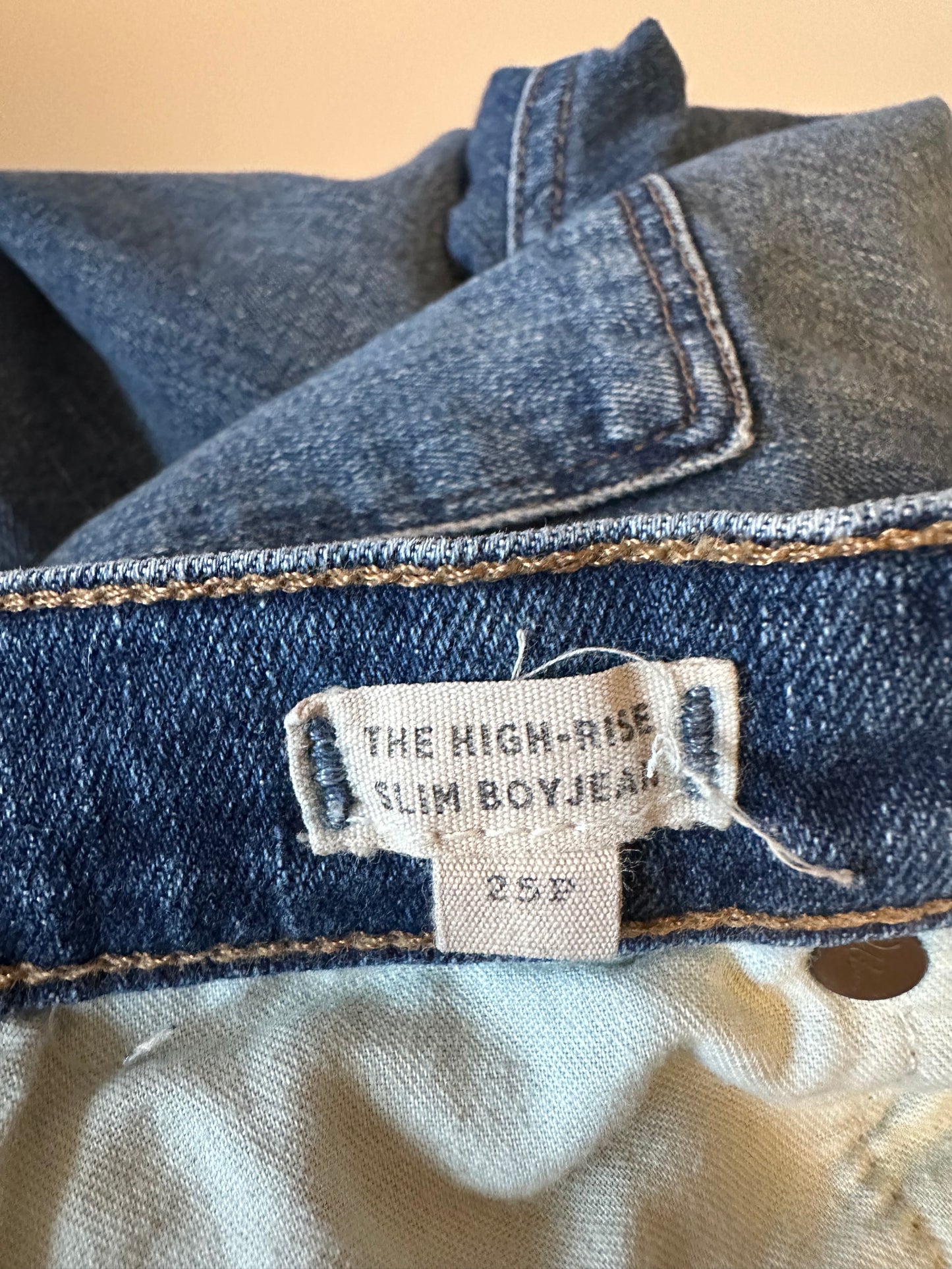 Madewell The High Rise Slim Boy Jean | Size 25P