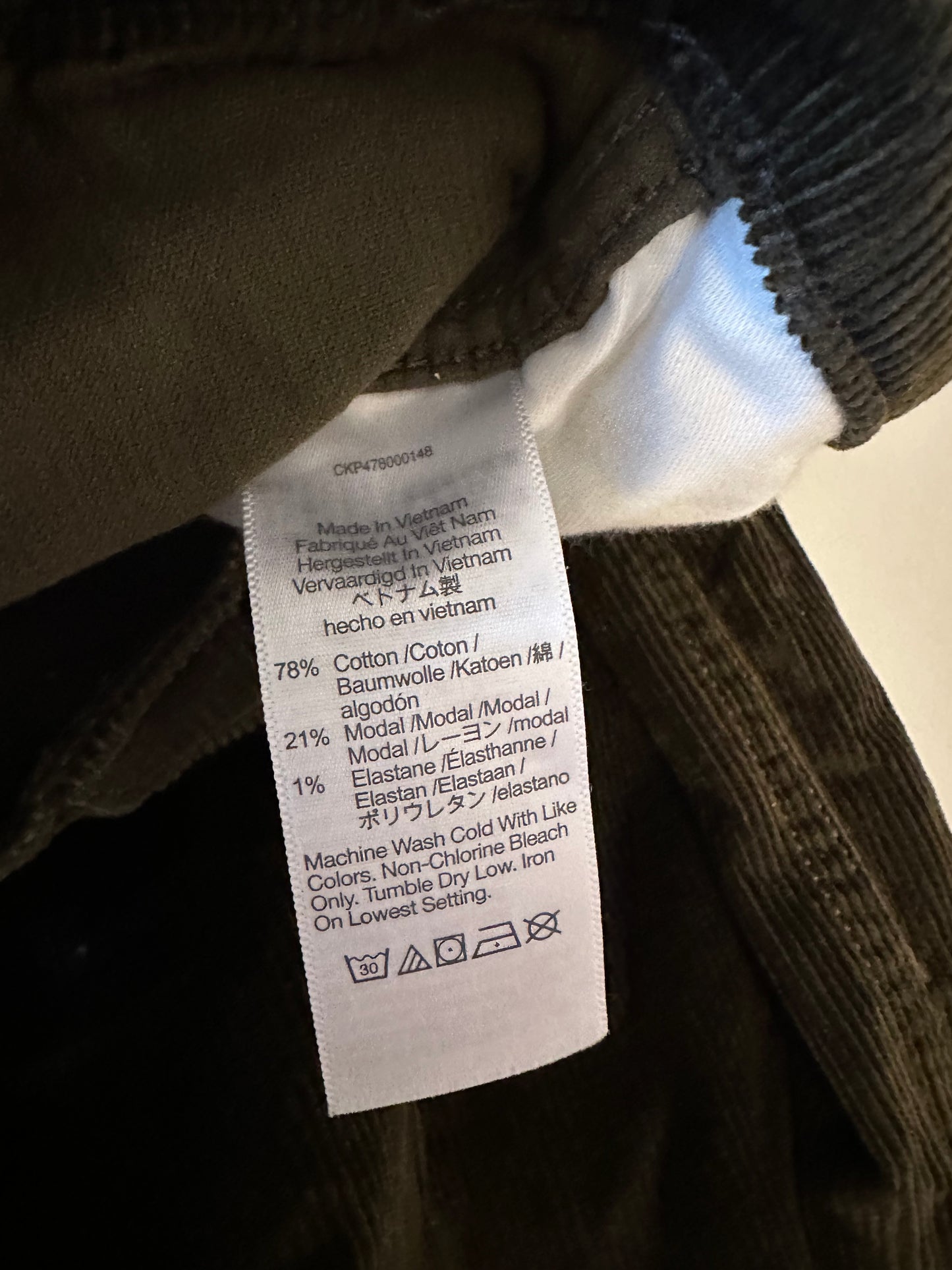 Madewell The Emmett Wide Leg Corduroy Jeans in Olive Green | Size 25