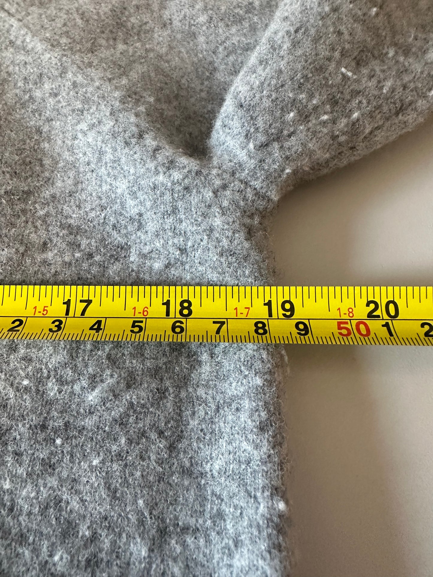 Brown Allan Grey Merino Wool Yak Blend Tie Cuff Crewneck Sweater | Size Small