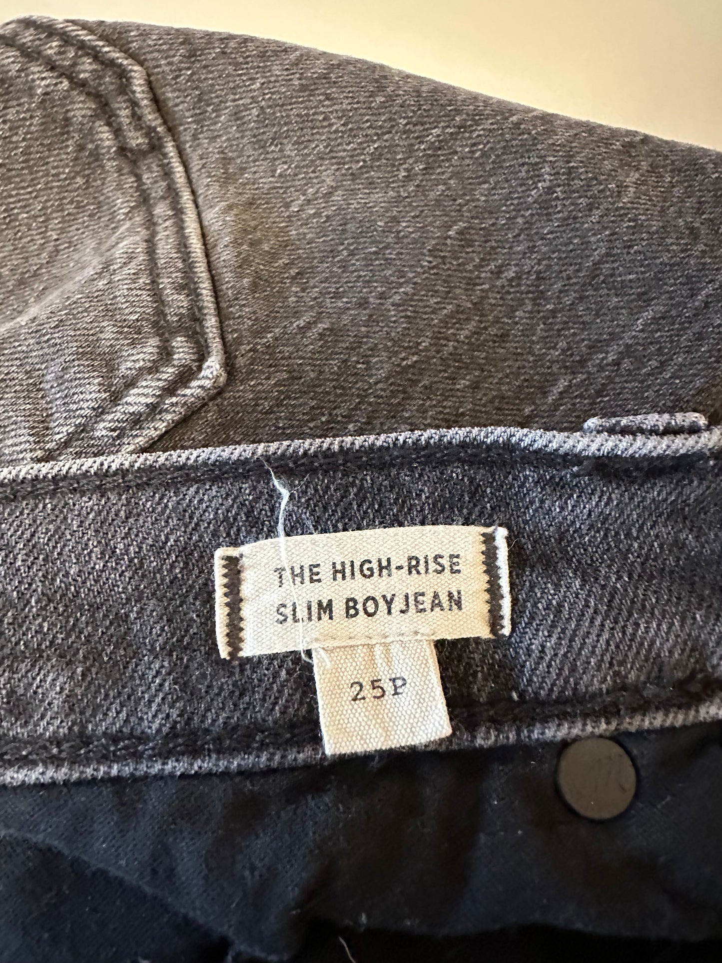 Madewell The High-Rise Slim Boyjean in Allwood Wash | Size 25P