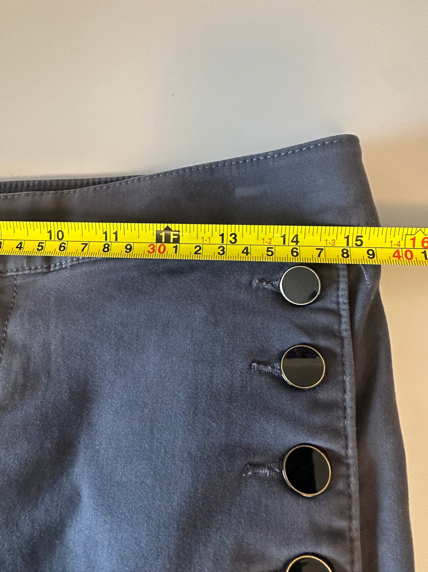 Loft Marisa Skinny Sailor Pants in Charcoal Gray | Size 4P