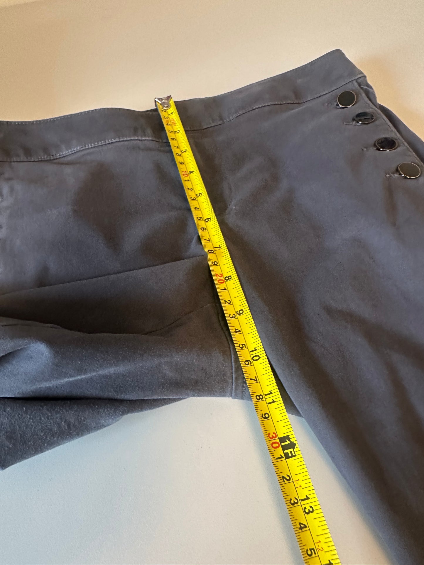 Loft Marisa Skinny Sailor Pants in Charcoal Gray | Size 4P