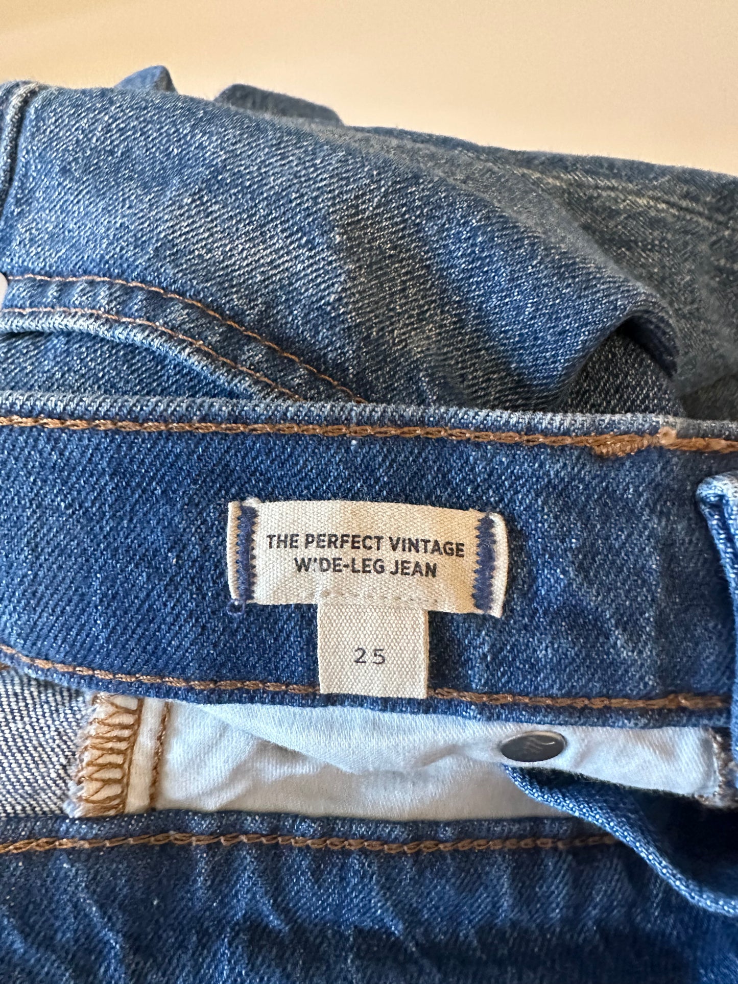 Madewell The Perfect Vintage Wide Leg Jeans | Size 25