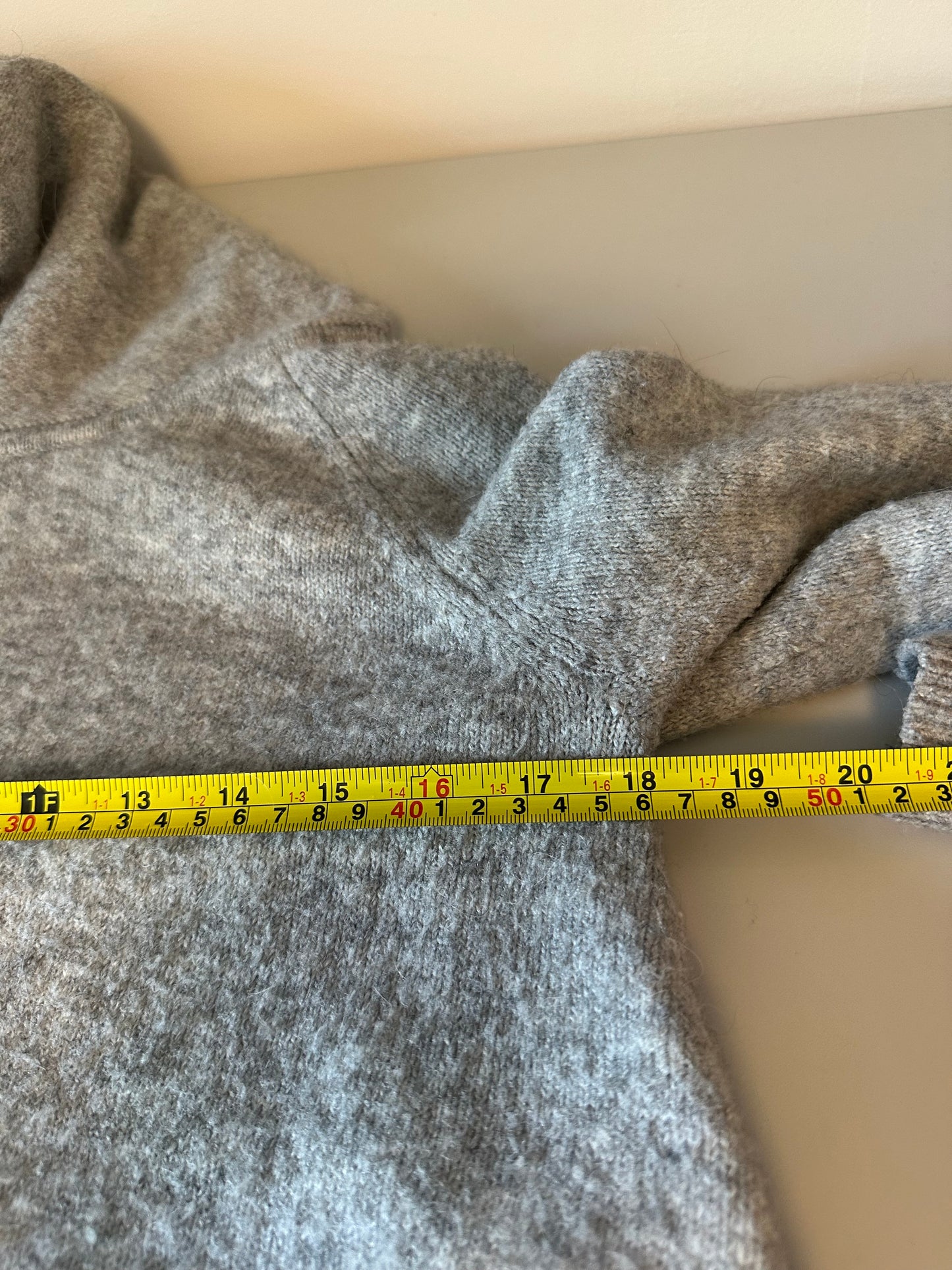Ruby Moon Cowl Neck Sweater in Heather Gray Alpaca Blend | Size Small