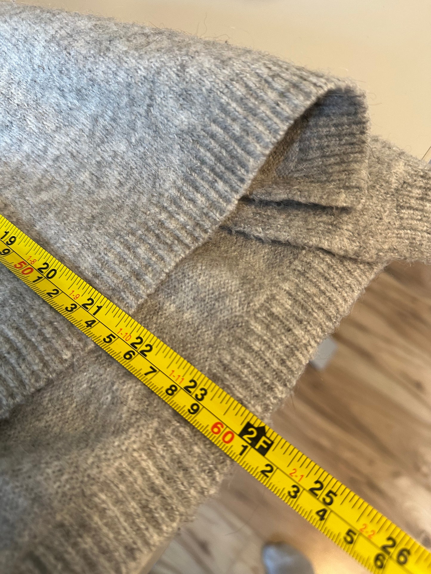 Ruby Moon Cowl Neck Sweater in Heather Gray Alpaca Blend | Size Small