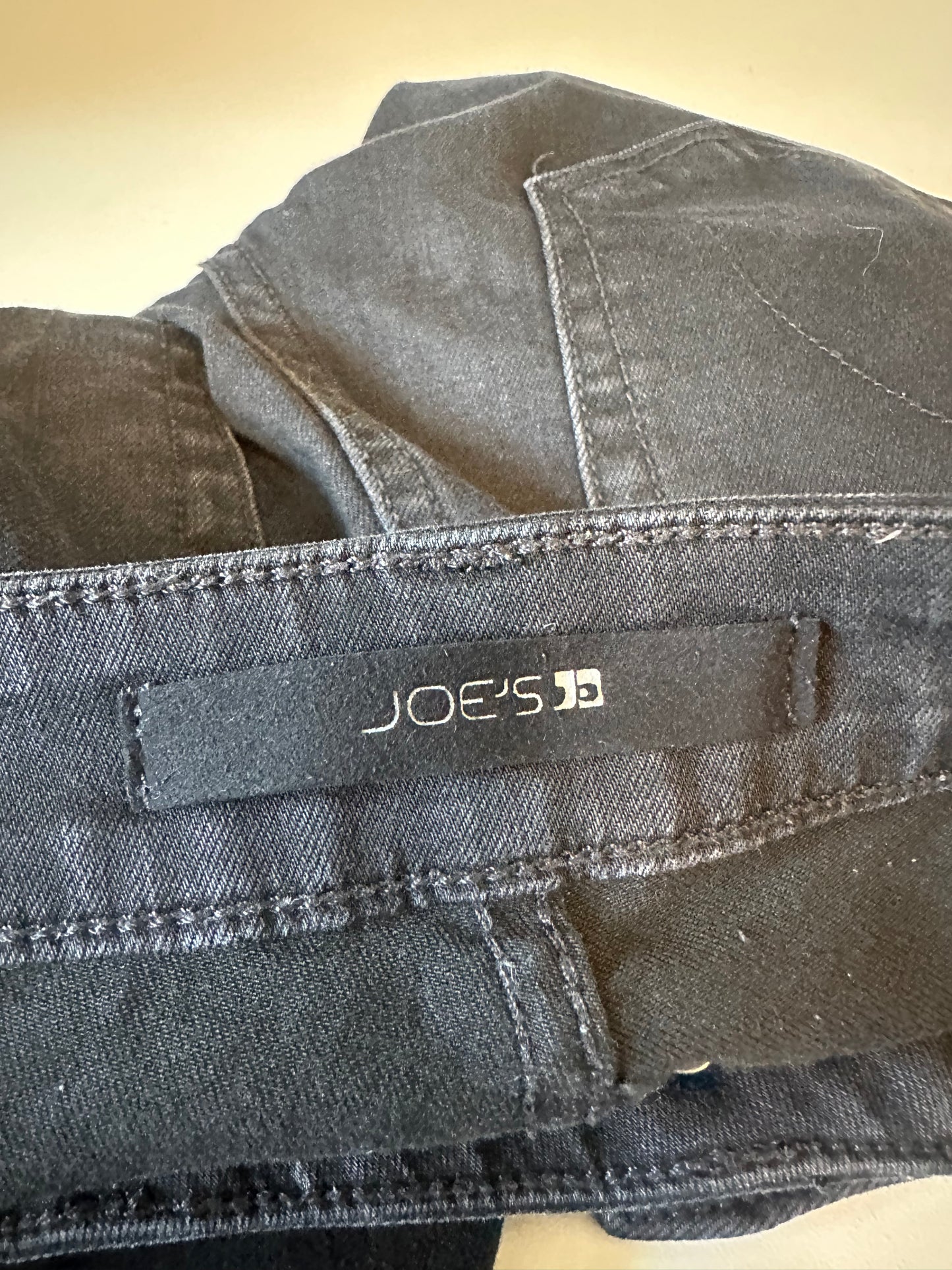 Joes Jeans Vixen Ankle Skinny Raw Hem Black Jeans | Size 26