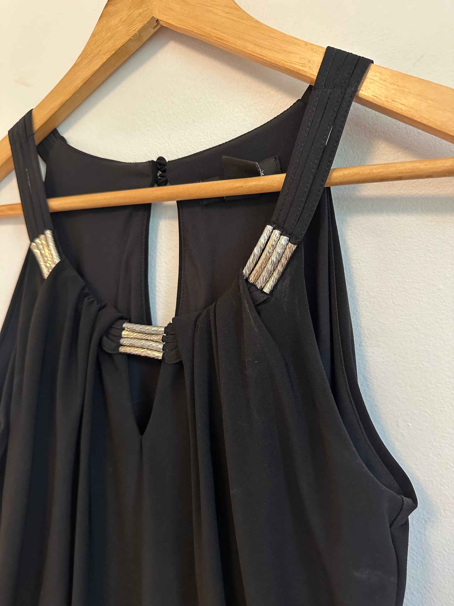 White House Black Market Black Halter Cocktail Dress | Size XS
