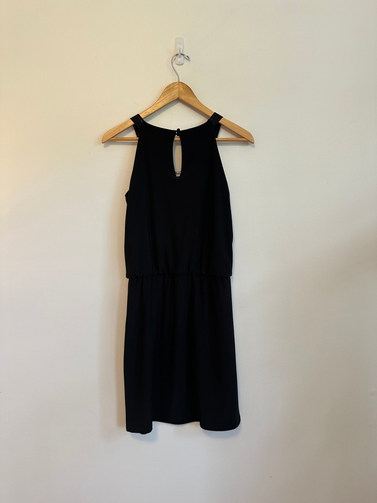 White House Black Market Black Halter Cocktail Dress | Size XS
