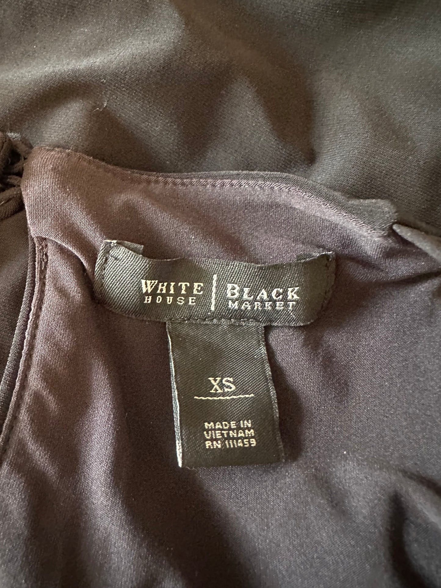 White House Black Market Black Halter Cocktail Dress | Size XS