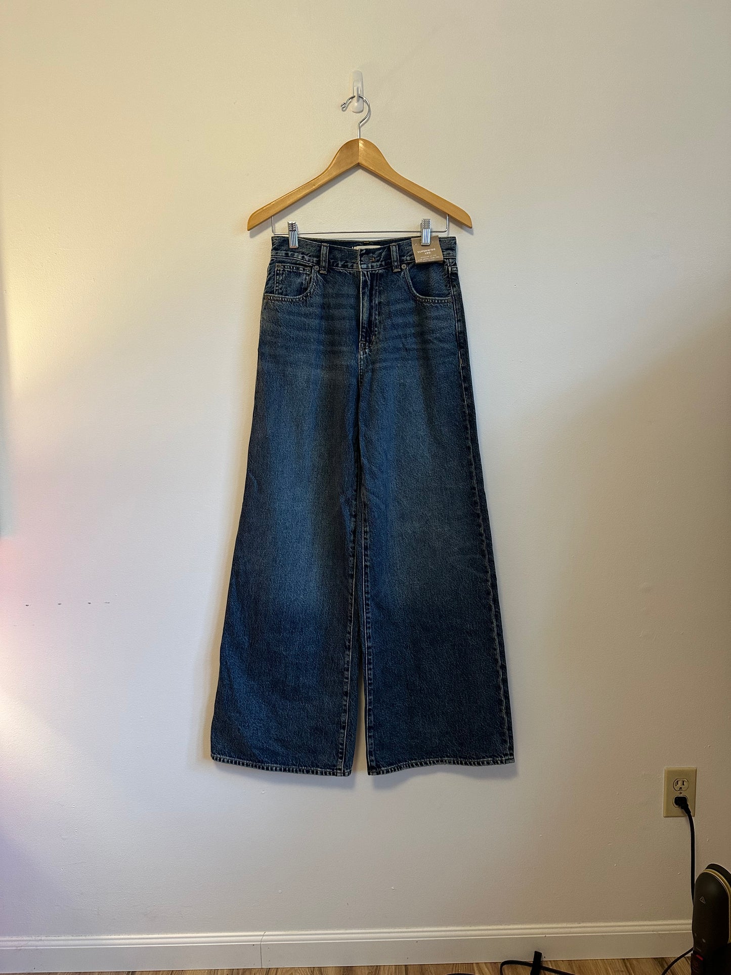 Madewell NWT Superwide Leg Jeans in Stretch Denim | Size 26