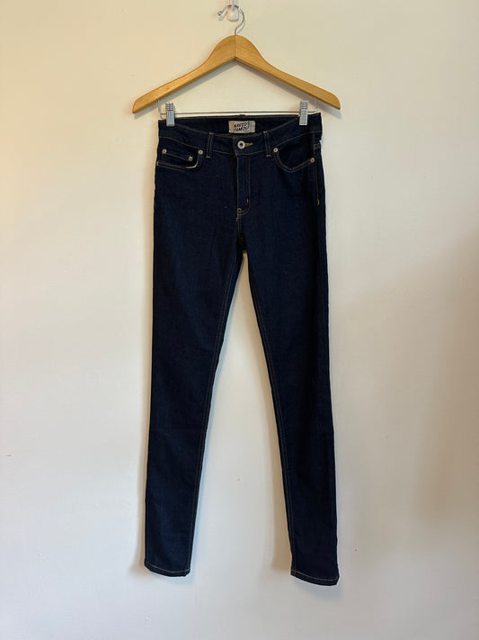 Naked & Famous Denim The Skinny Indigo Dark Wash Stretch Jeans | Size 29