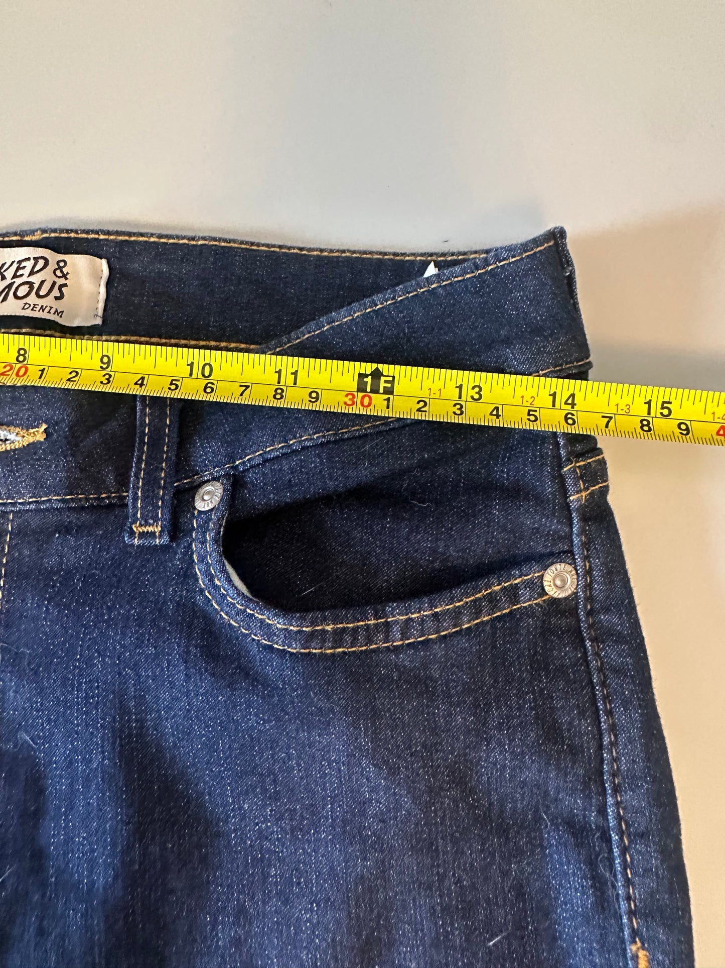 Naked & Famous Denim The Skinny Indigo Dark Wash Stretch Jeans | Size 29