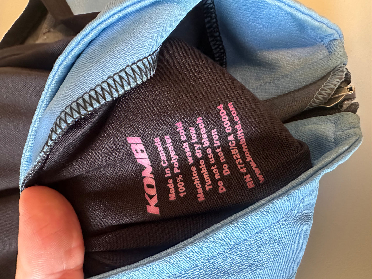 Kombi Windstopper Blue Full Zip Technical Mock Neck Vest | Size Small