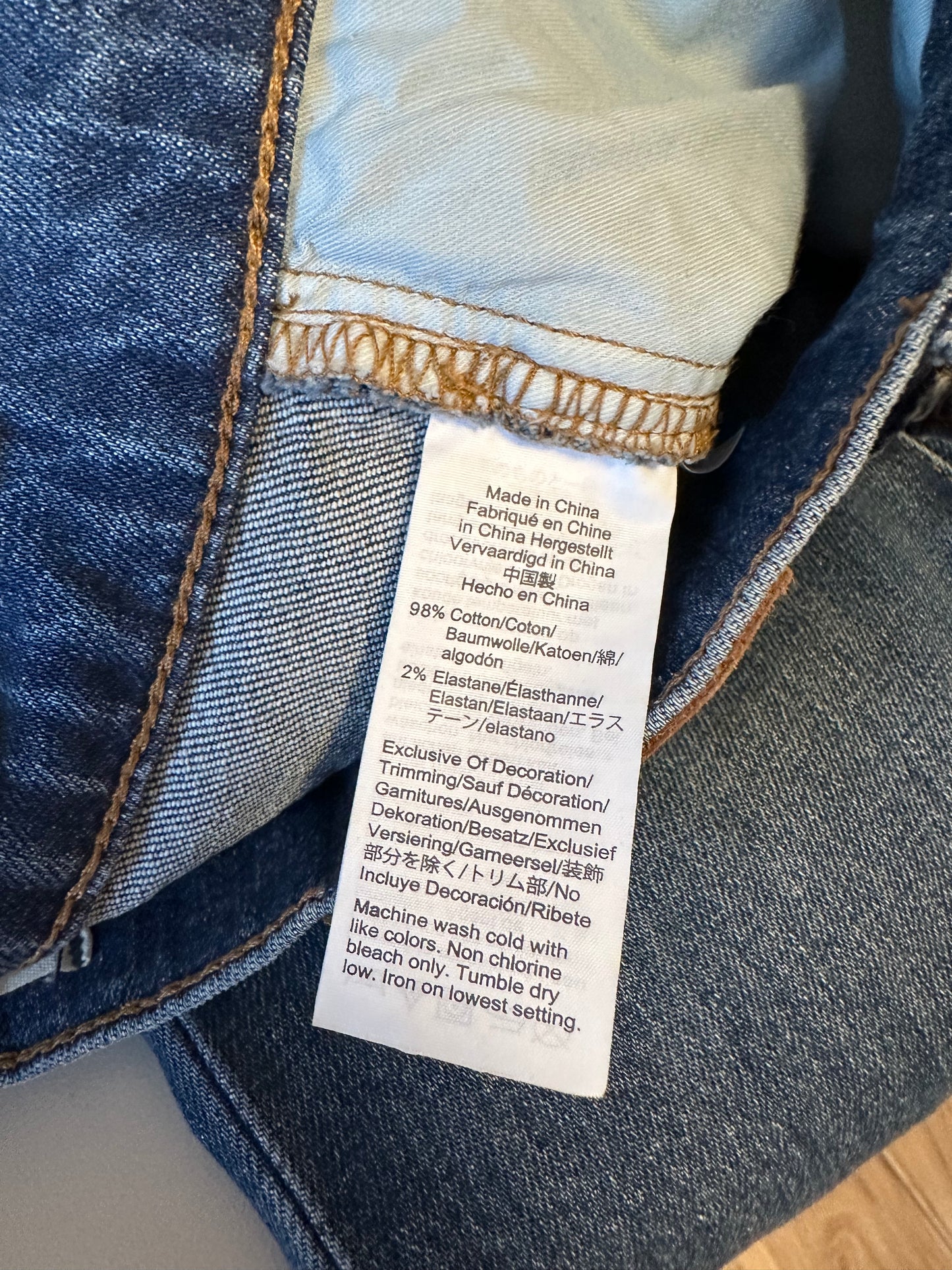 Madewell The Perfect Vintage Crop Exposed Button Fly Jeans | Size 25
