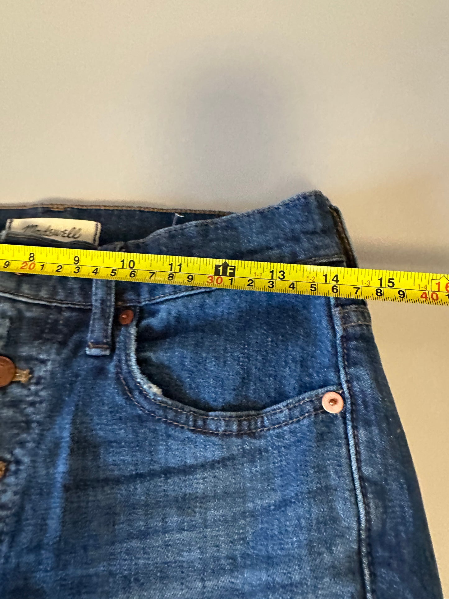 Madewell The Perfect Vintage Crop Exposed Button Fly Jeans | Size 26
