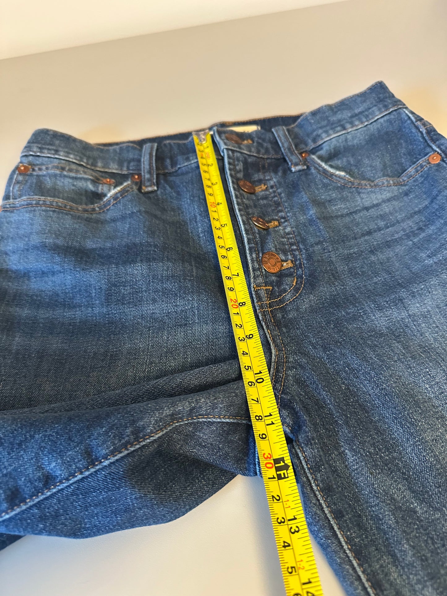 Madewell The Perfect Vintage Crop Exposed Button Fly Jeans | Size 26