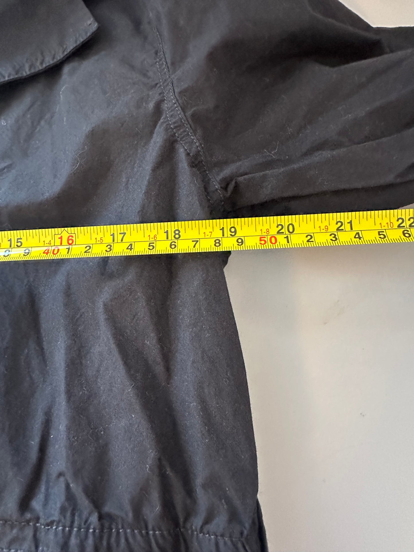 Banana Republic Black Cotton Poplin Snap Front Jumpsuit | Size Large