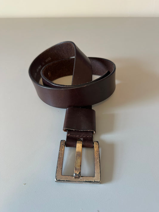 Kenneth Cole New York Brown Italian Leather Belt | Size Medium