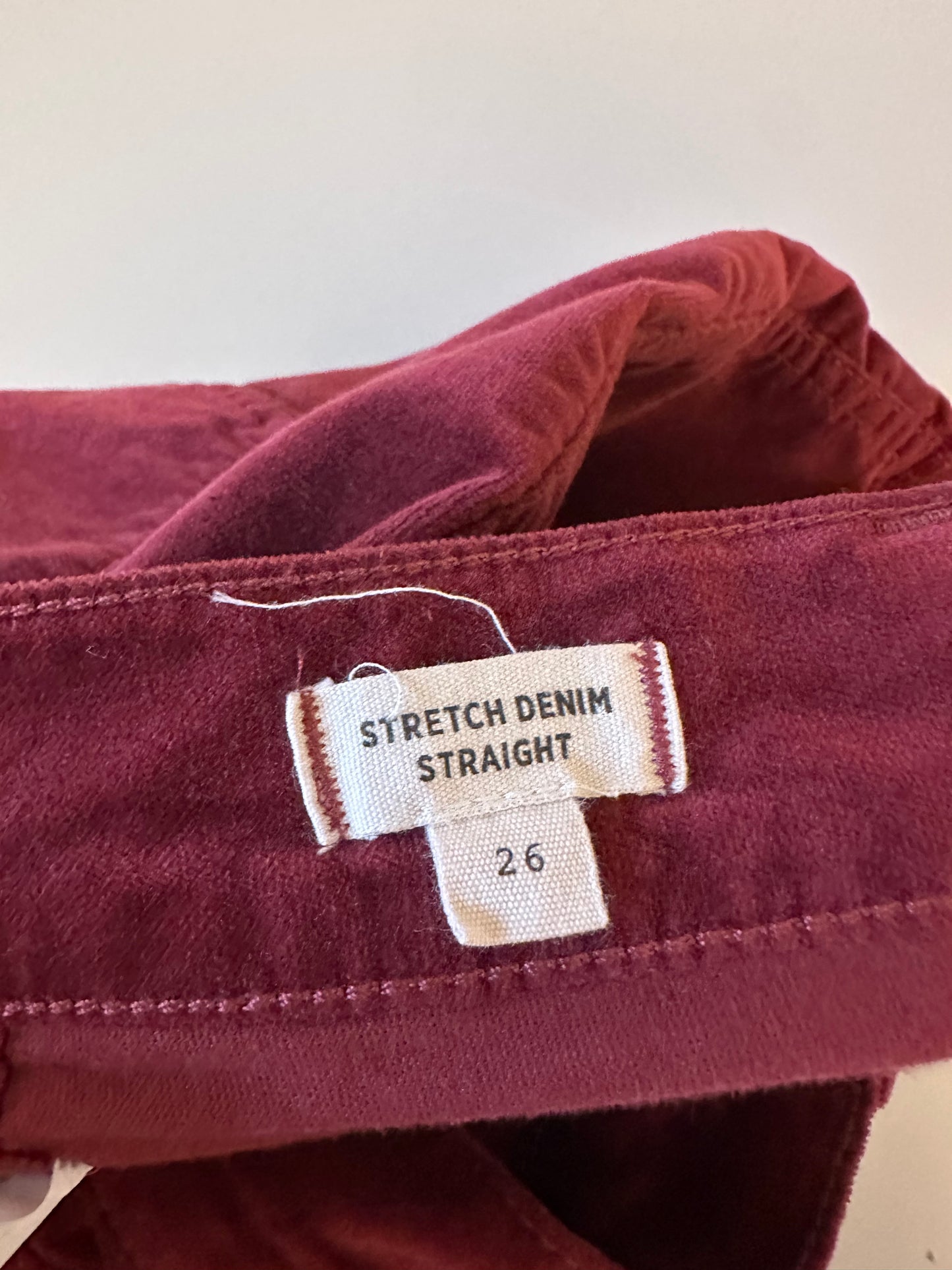Madewell Velveteen Stretch Zip Front Mini Skirt | Size 26