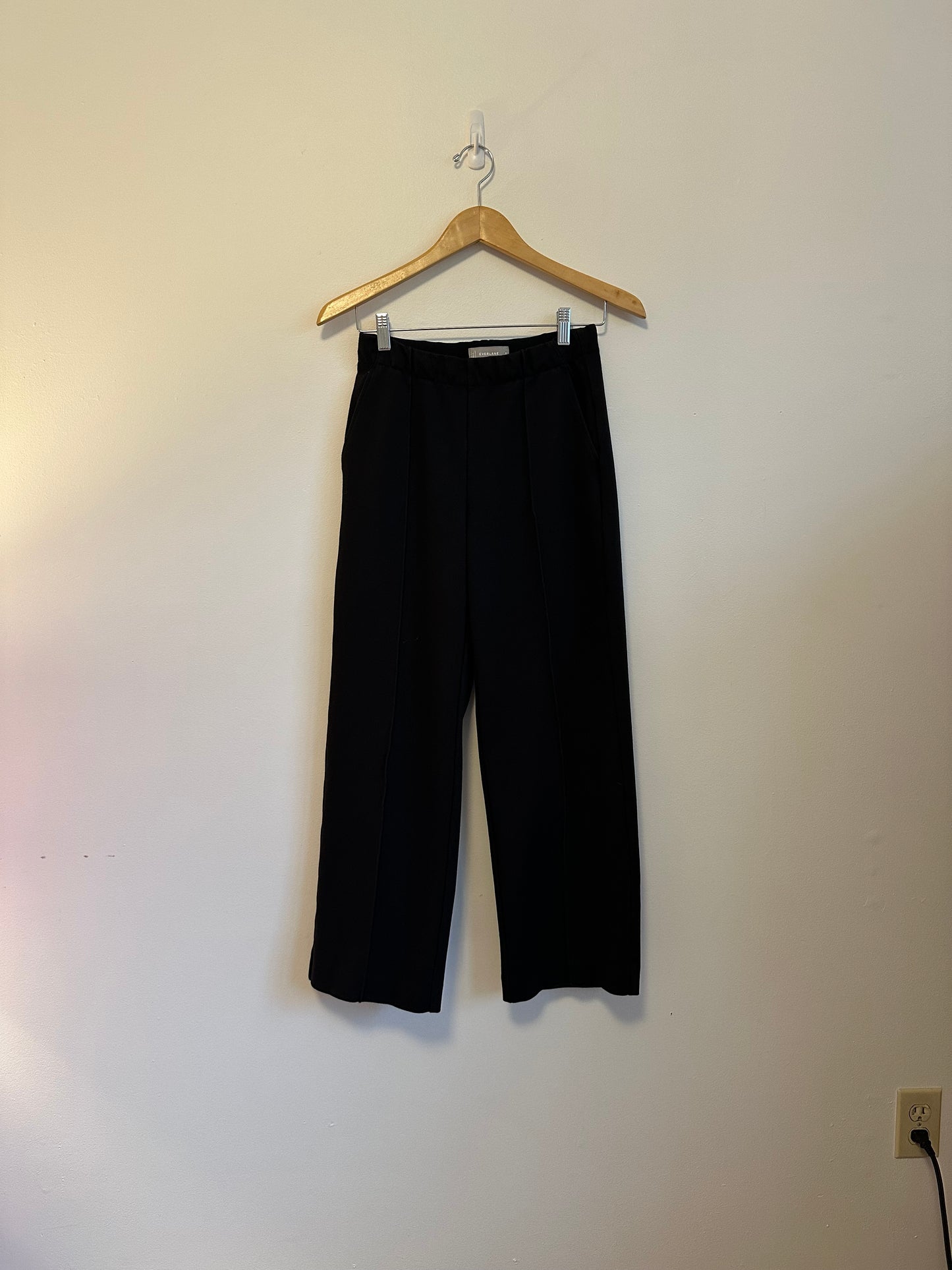 Everlane The Wide Leg Dream Pant in Black | Size Small