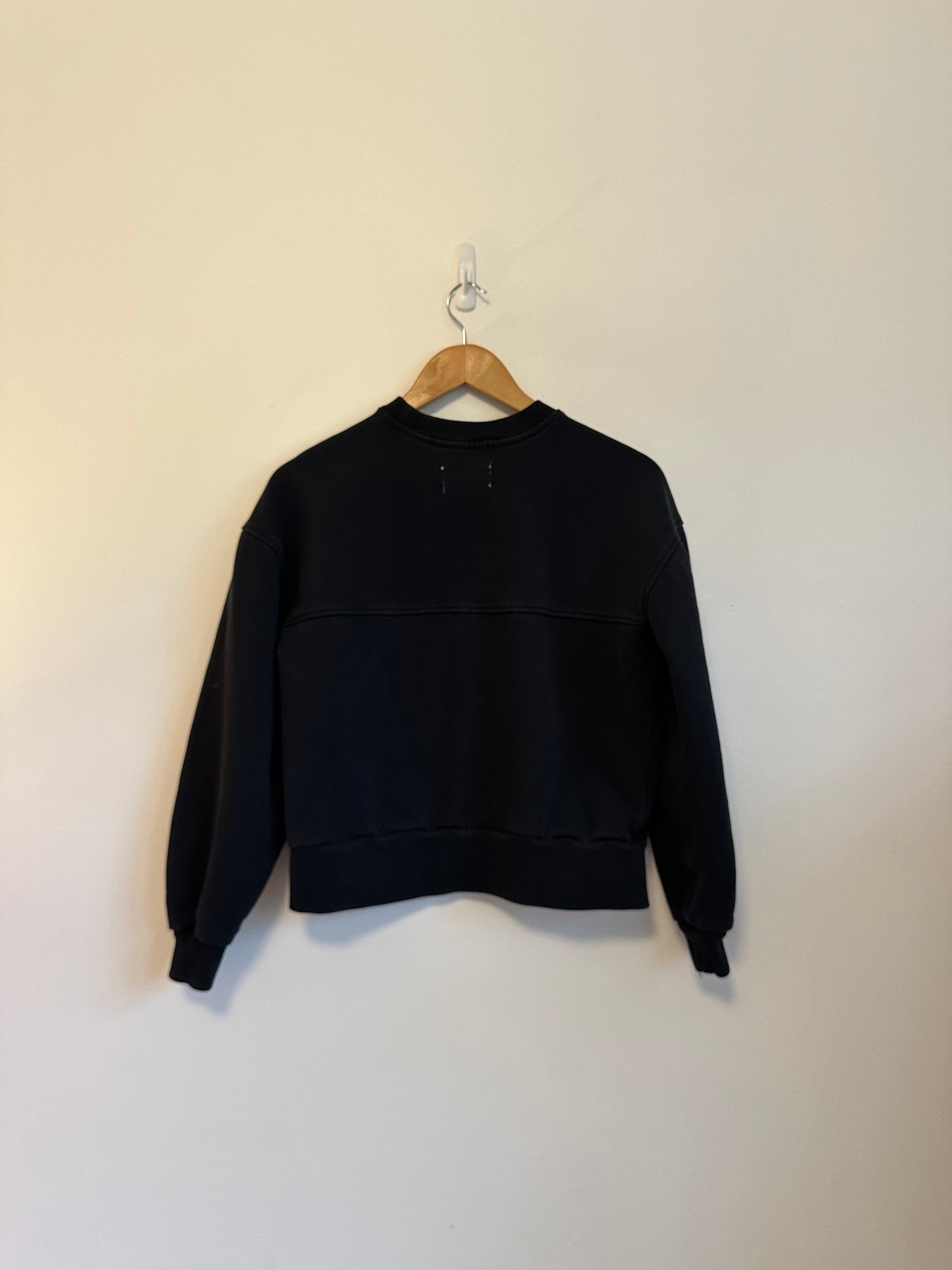 Everlane The Off Duty Terry Crewneck Sweatshirt in Black | Size XS