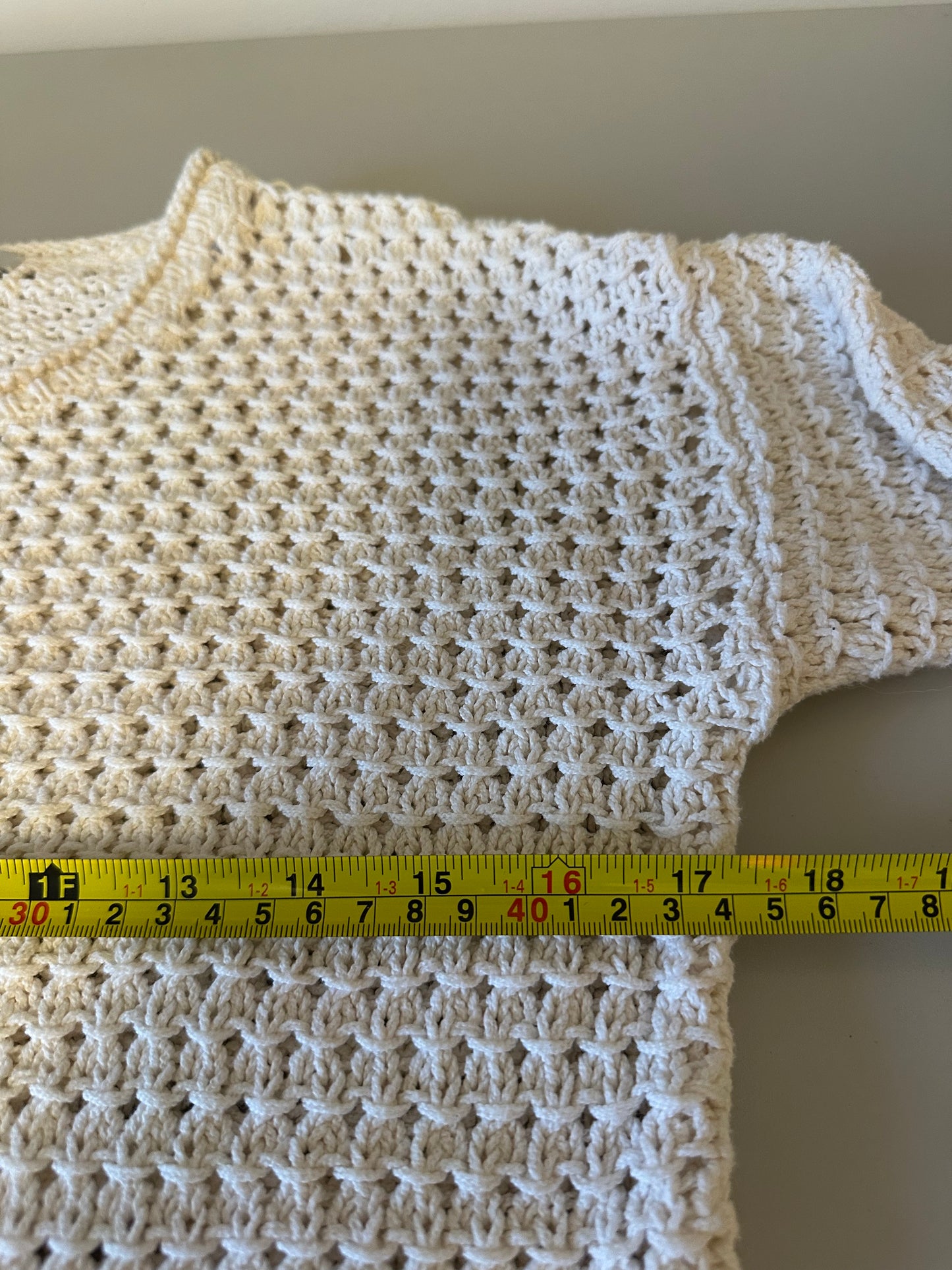 Madewell Open-Stitch Austen Pullover Sweater in Pearl Ivory | Size XS
