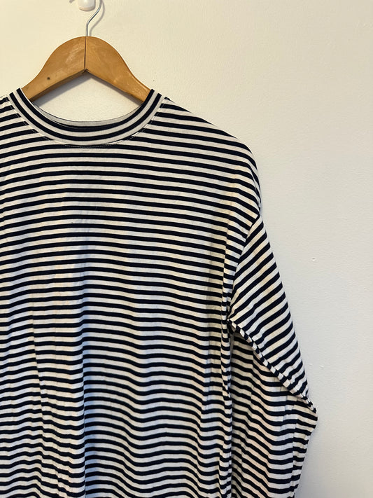 A New Day NWT Striped Long Sleeve T-Shirt in Black and White | Size Small