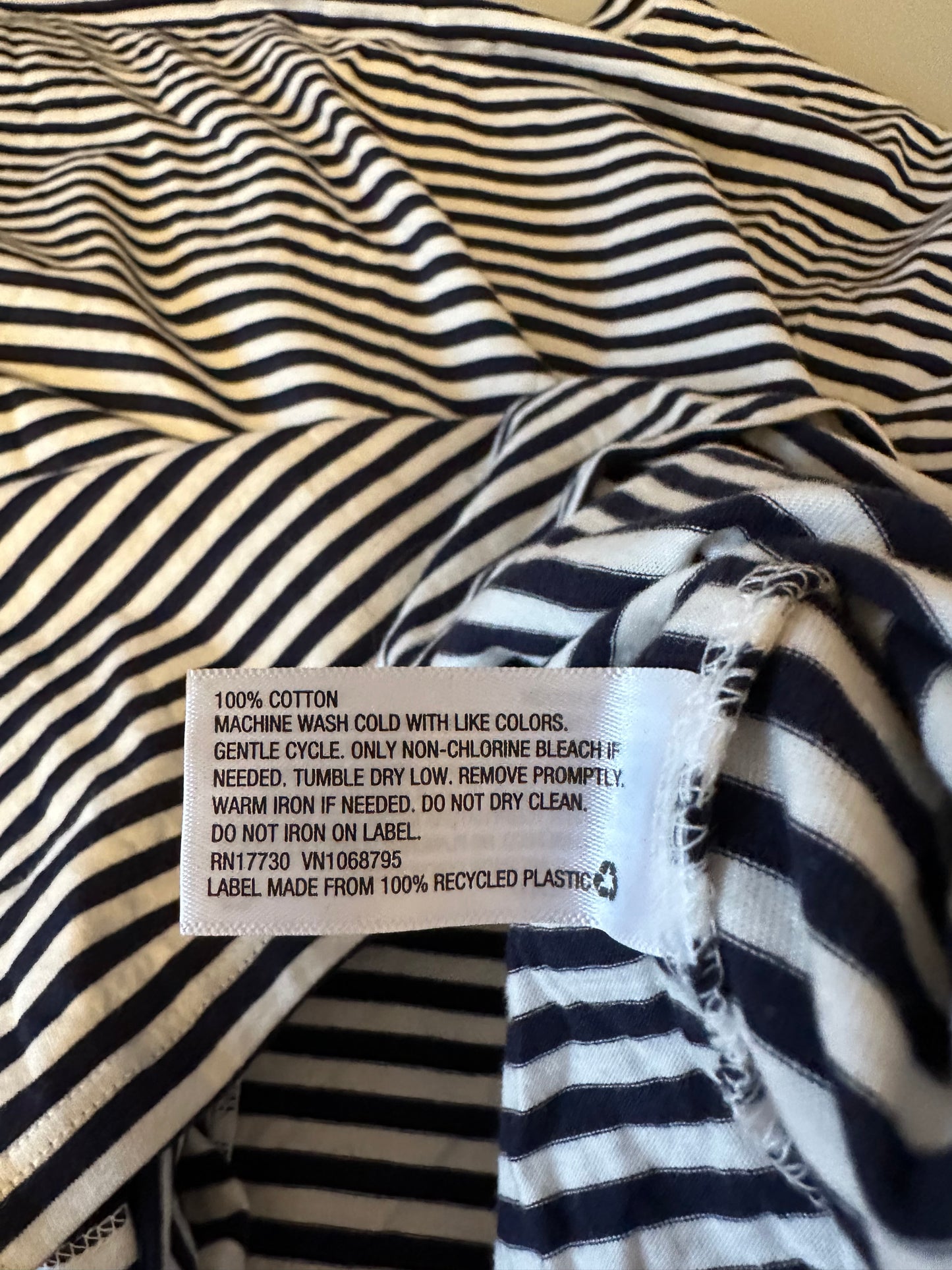 A New Day NWT Striped Long Sleeve T-Shirt in Black and White | Size Small