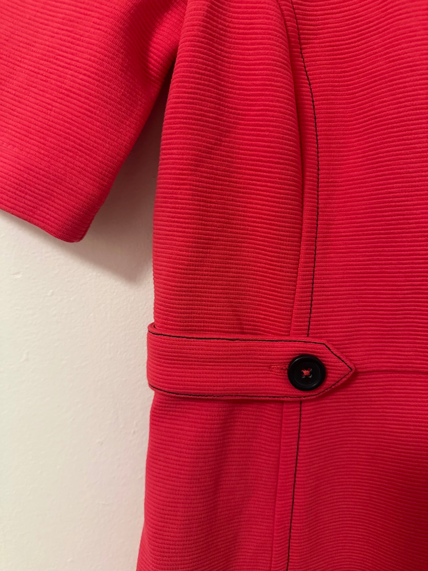 Boden Betty Ottoman Ribbed Red Sheath Dress | Size 6 Petite