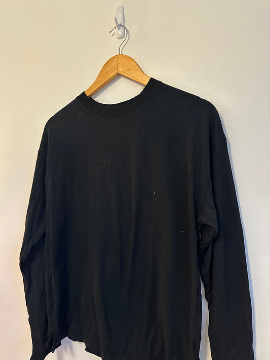 A New Day NWT Cotton Long Sleeve T-Shirt in Black | Size Small