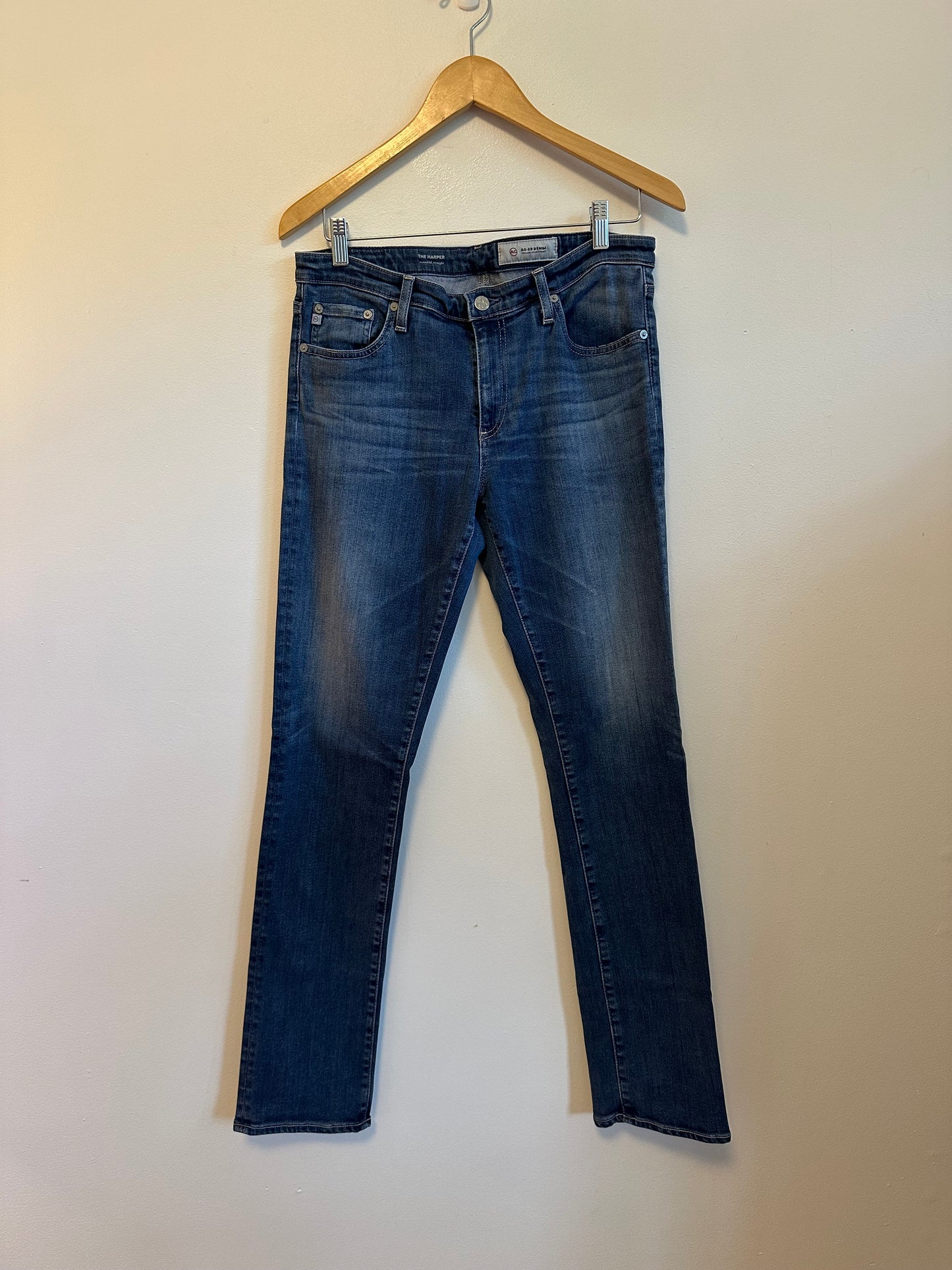 AG Adriano Goldschmied The Harper Essential Straight Leg Jeans | Size 30