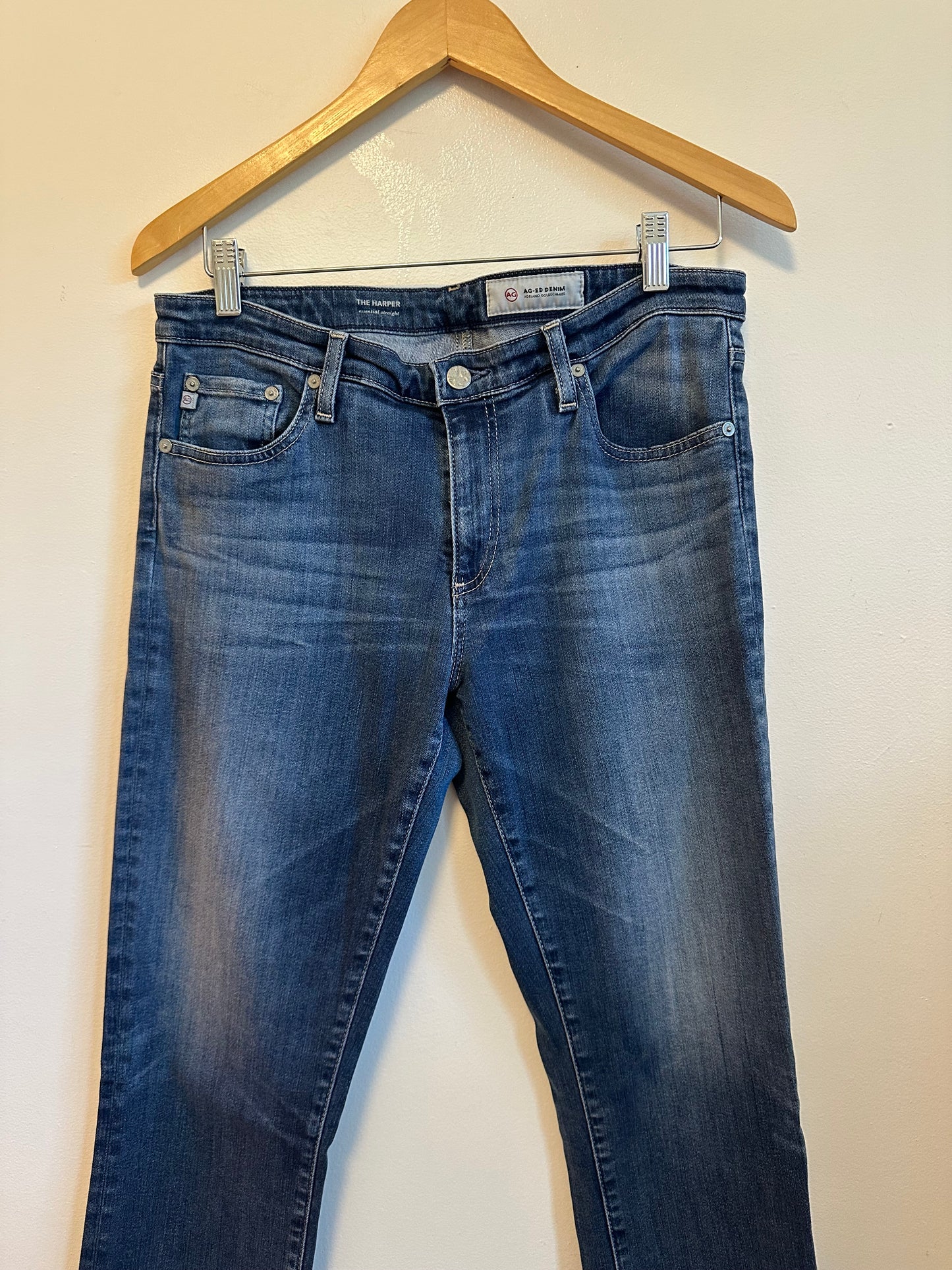AG Adriano Goldschmied The Harper Essential Straight Leg Jeans | Size 30