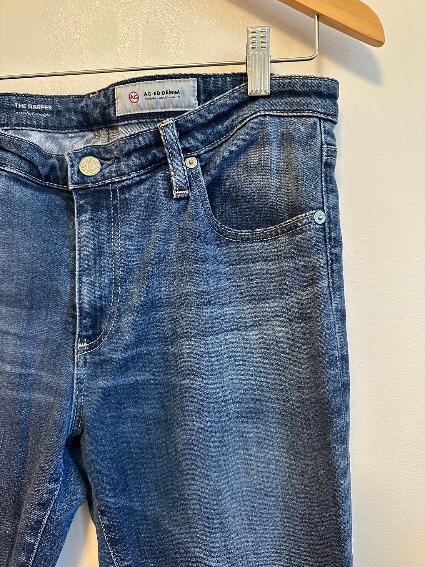 AG Adriano Goldschmied The Harper Essential Straight Leg Jeans | Size 30