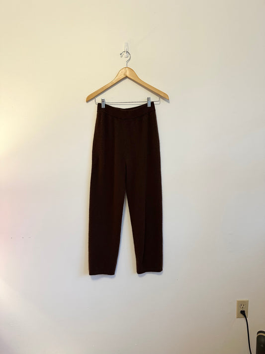 Naadam Washable Cashmere Sweatpants in Brown | Size XS