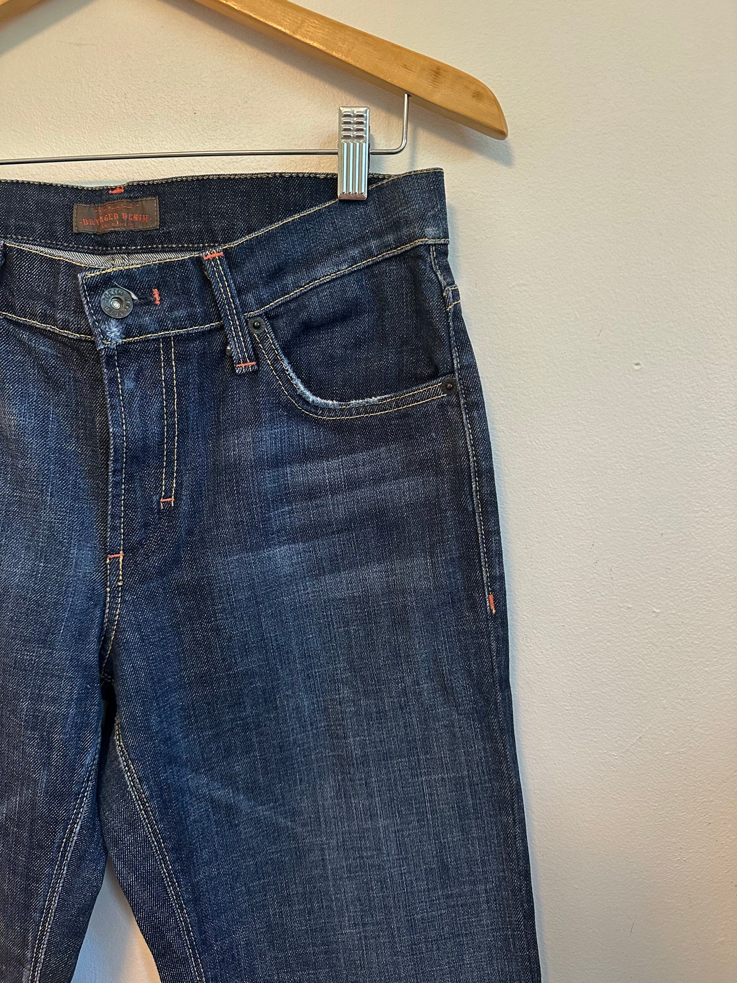 James Jeans Dry Aged Denim Dark Wash Flare Leg Jeans | Size 29