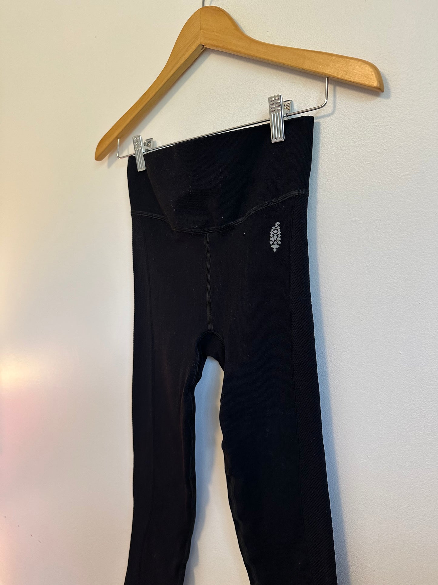 NWT Free People FP Movement Mainstream Black Seamless Leggings | Size XS/Small