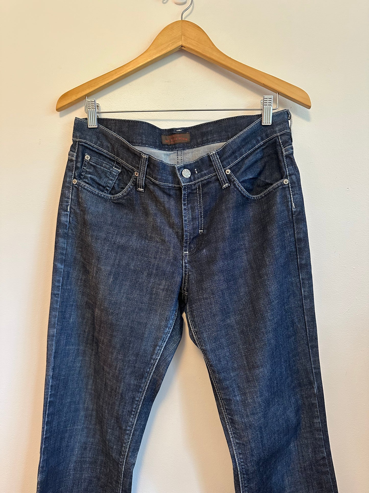 James Jeans Dry Aged Denim Dark Wash Straight Leg Jeans | Size 30