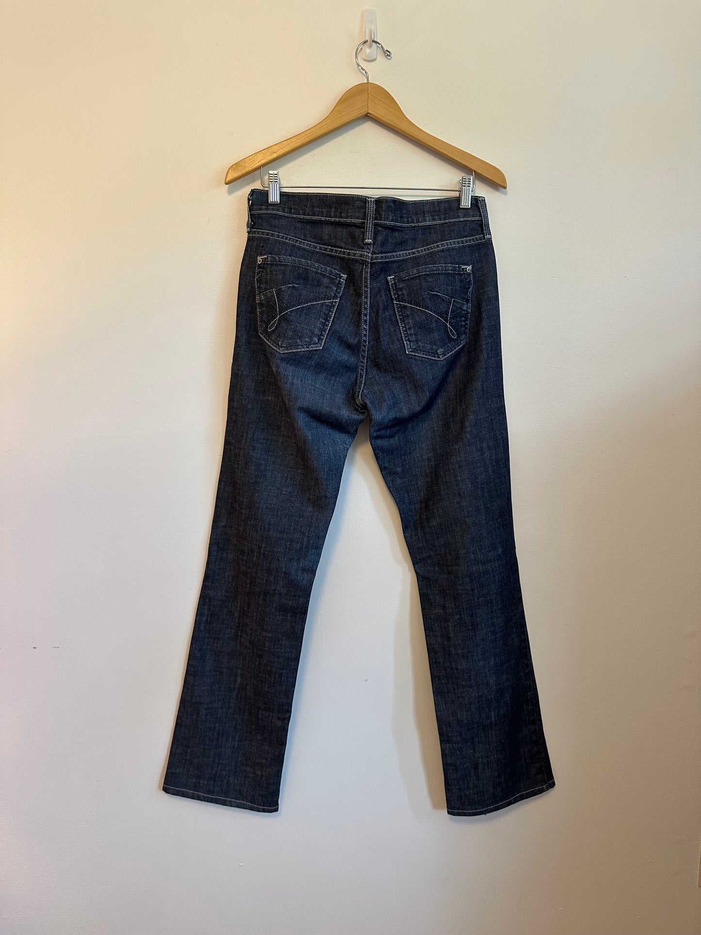 James Jeans Dry Aged Denim Dark Wash Straight Leg Jeans | Size 30