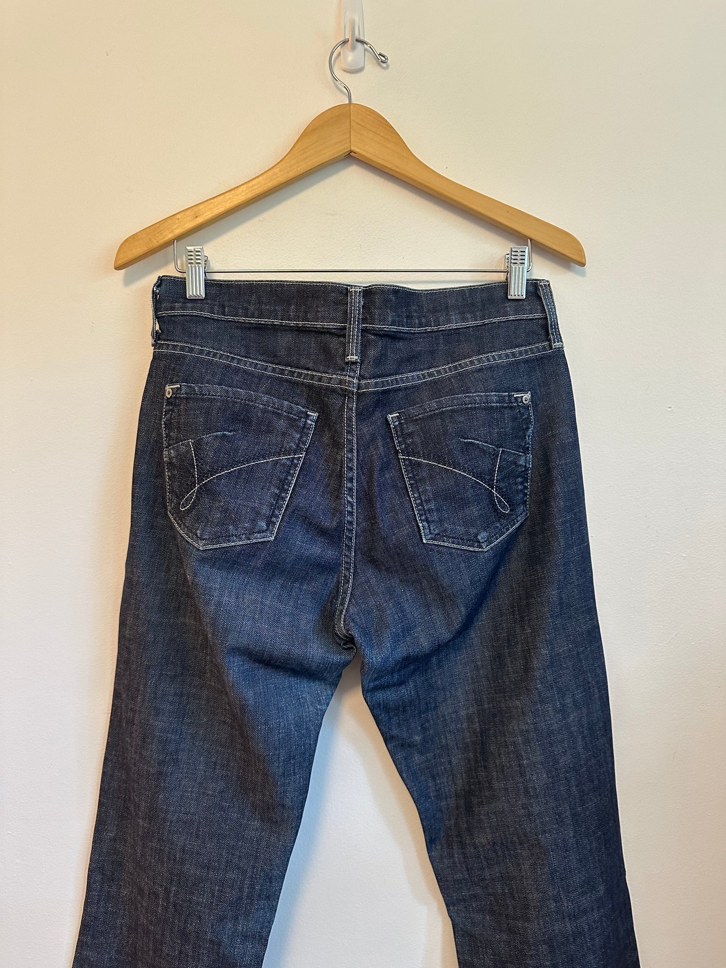James Jeans Dry Aged Denim Dark Wash Straight Leg Jeans | Size 30