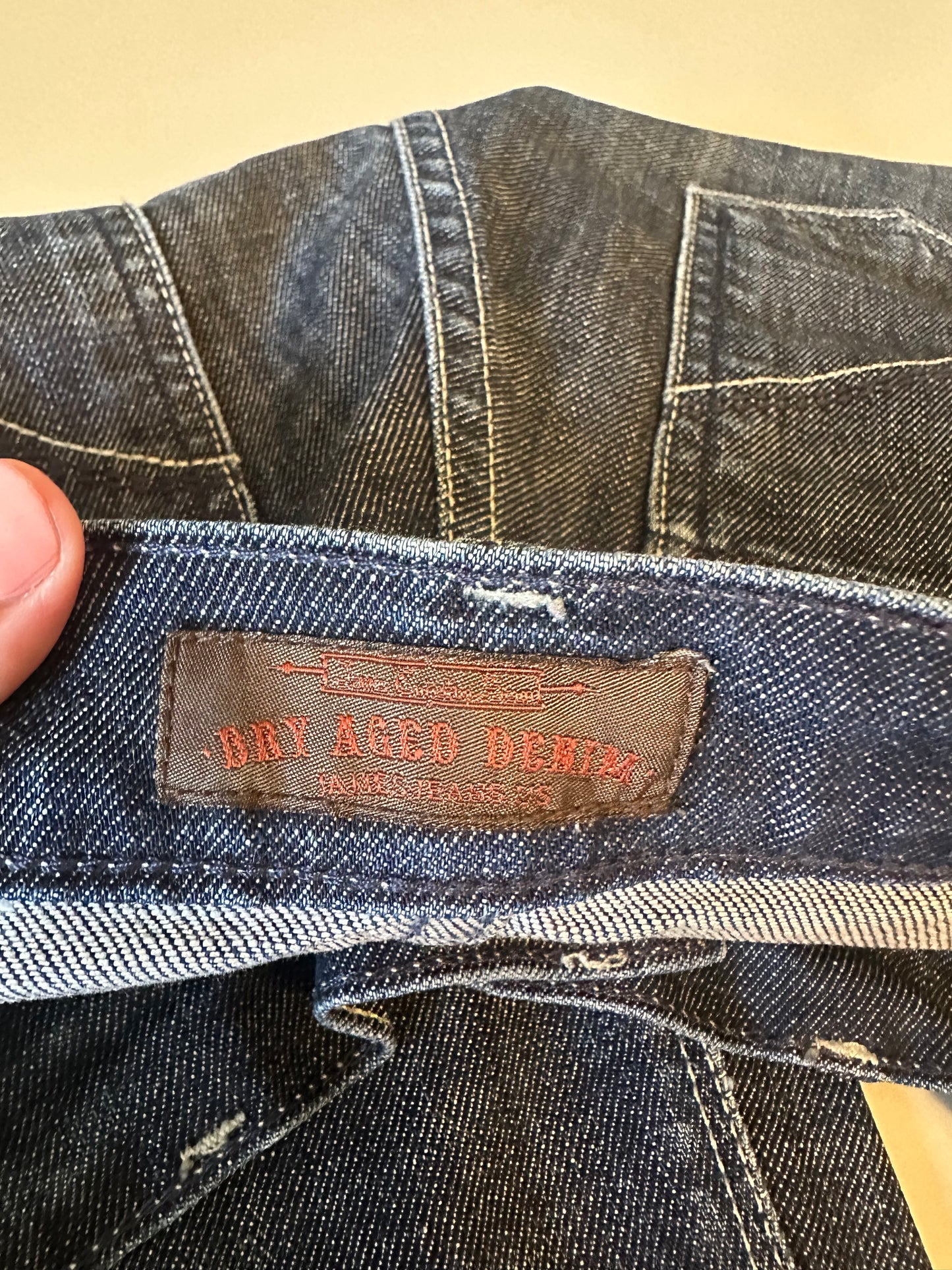 James Jeans Dry Aged Denim Dark Wash Straight Leg Jeans | Size 30