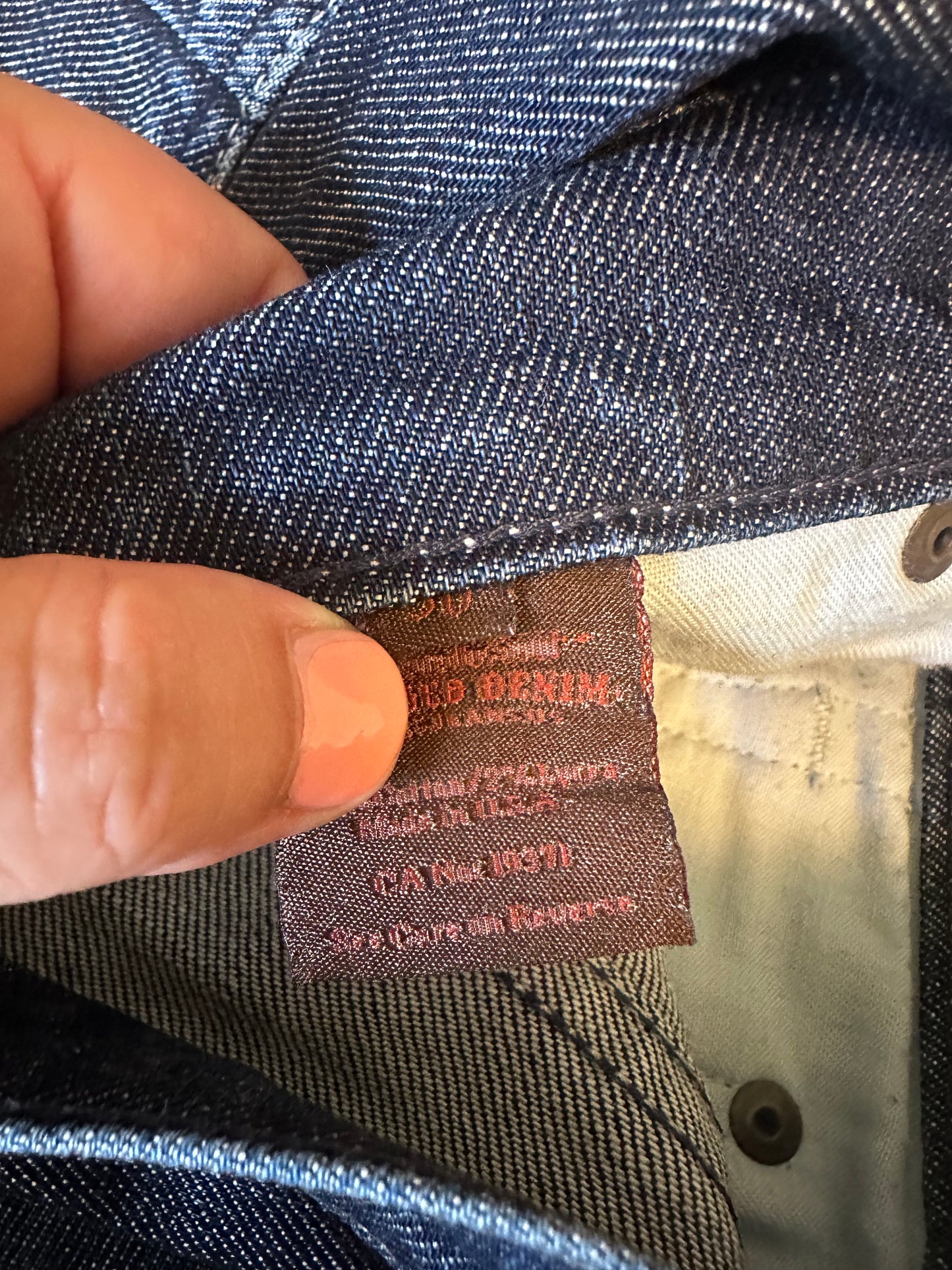 James Jeans Dry Aged Denim Dark Wash Straight Leg Jeans | Size 30