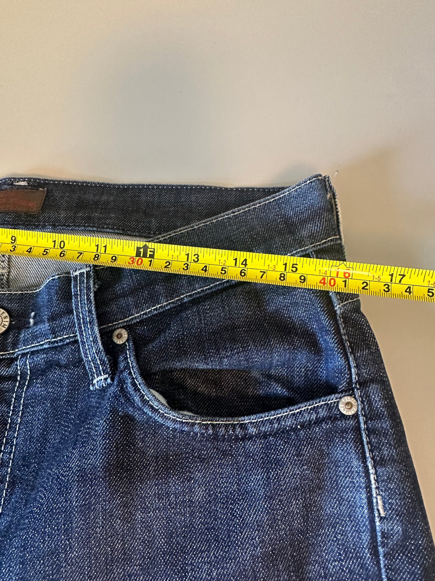 James Jeans Dry Aged Denim Dark Wash Straight Leg Jeans | Size 30
