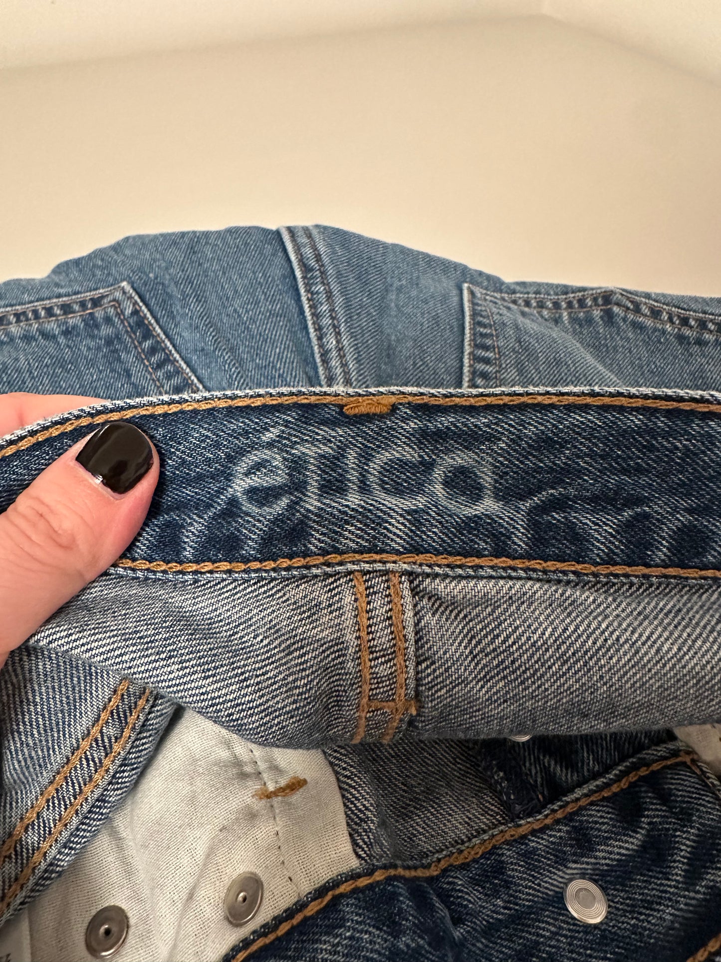 Etica Wide Leg Baggy Loose Fit Jeans | Size 28