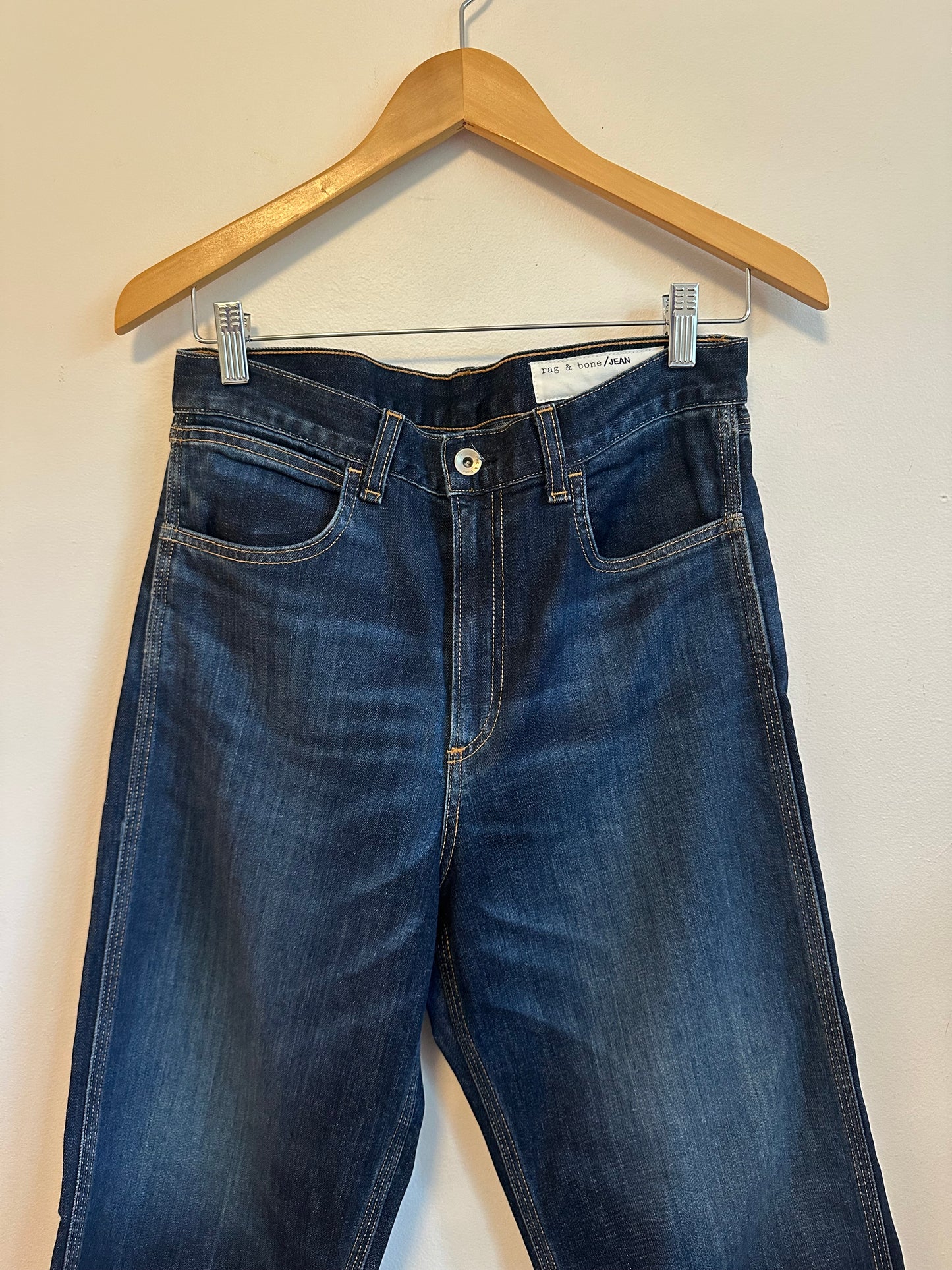 Rag & Bone Clermont Dark Wash Straight Leg Jeans | Size 29