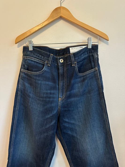 Rag & Bone Clermont Dark Wash Straight Leg Jeans | Size 29