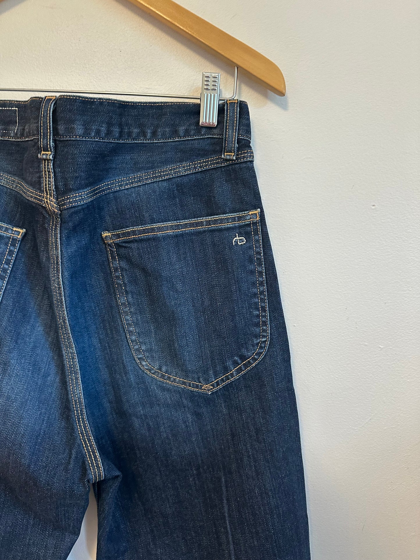 Rag & Bone Clermont Dark Wash Straight Leg Jeans | Size 29