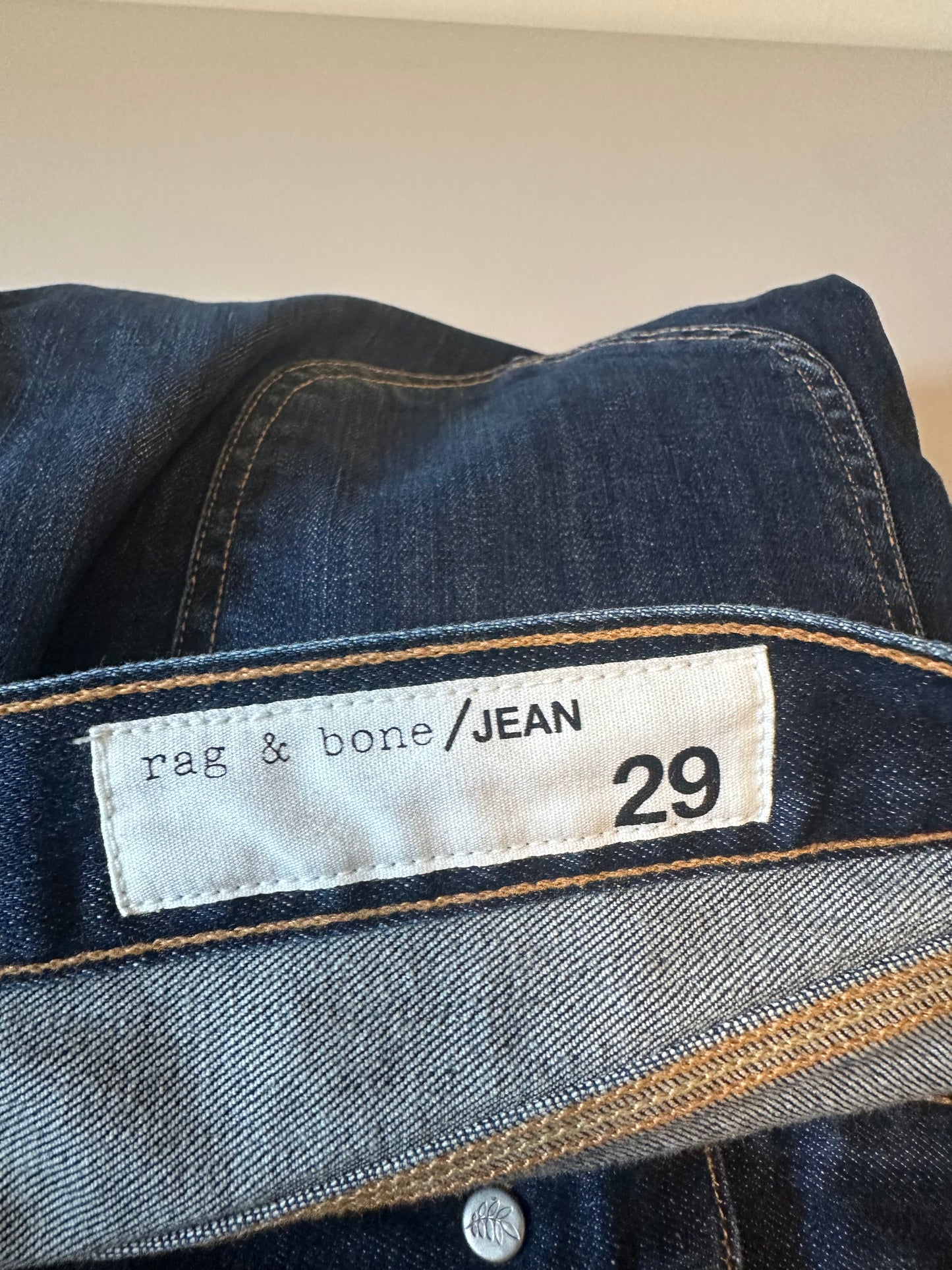 Rag & Bone Clermont Dark Wash Straight Leg Jeans | Size 29