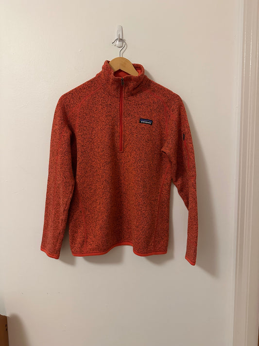 Patagonia Women's Better Sweater® 1/4-Zip Fleece in Burnt Orange | Size Small